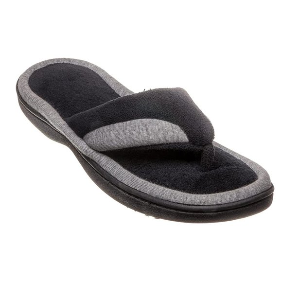 NEW Isotoner Microterry Michelle Thong Slippers